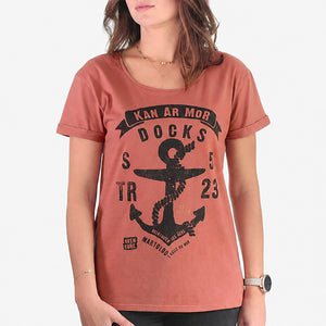 T-shirt Ancre / Kan Ar Mor Rouille Femme STERED