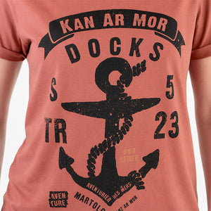 T-shirt Ancre / Kan Ar Mor Rouille Femme STERED