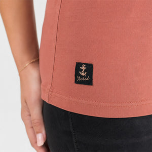 T-shirt Ancre / Kan Ar Mor Rouille Femme STERED
