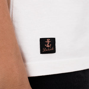 T-shirt Ancre / Kan ar Mor Blanc Femme STERED
