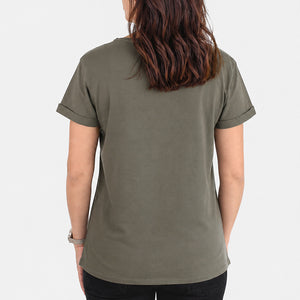 T-shirt Ancre / Kan ar Mor Kaki Femme STERED