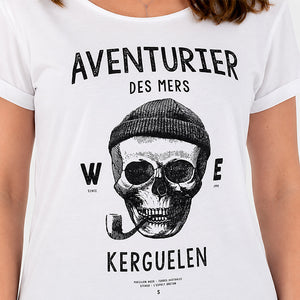 T-shirt Aventurier des Mers Blanc Femme STERED