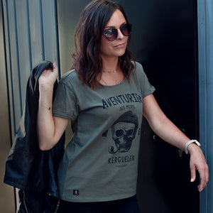 T-shirt Aventurier des Mers Kaki Femme STERED