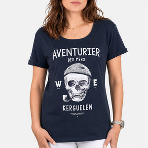 T-shirt Aventurier des Mers Marine  Femme STERED