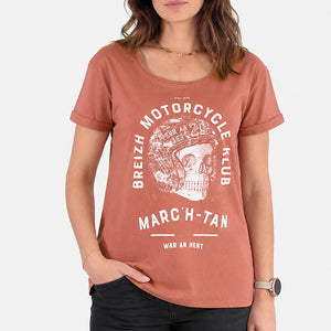 T-shirt Breizh Motorcycle Klub Rouille Femme STERED
