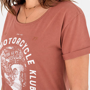 T-shirt Breizh Motorcycle Klub Rouille Femme STERED