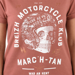 T-shirt Breizh Motorcycle Klub Rouille Femme STERED