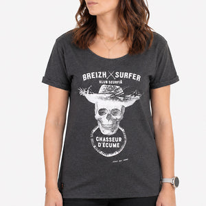 T-shirt Breizh Surfer Anthracite Femme STERED