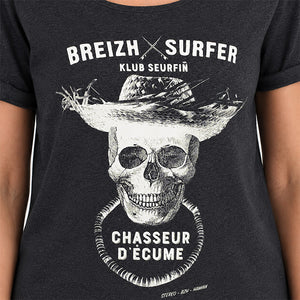 T-shirt Breizh Surfer Anthracite Femme STERED