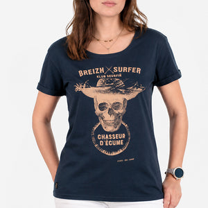 T-shirt Breizh Surfer Marine Femme STERED