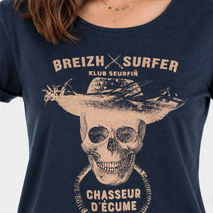 T-shirt Breizh Surfer Marine Femme STERED