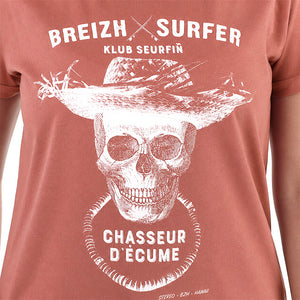 T-shirt Breizh Surfer Rouille Femme STERED