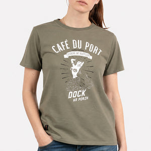 T-shirt Café du Port Kaki Femme STERED