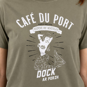 T-shirt Café du Port Kaki Femme STERED