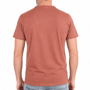 T-shirt col boutonné EKM rouille