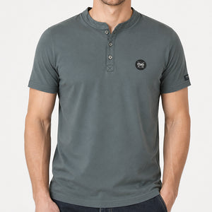 T-shirt col boutonné Stered héritage kaki Homme STERED