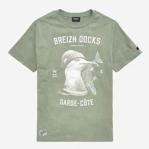 T-shirt Garde-Côte olive Enfant STERED