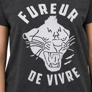 T-shirt Fureur de vivre Anthracite Femme STERED