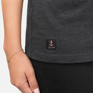 T-shirt Fureur de vivre Anthracite Femme STERED