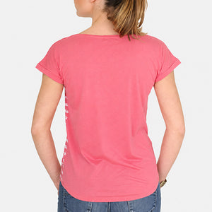 T-shirt Rayures Rose Femme STERED