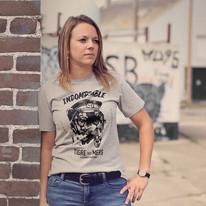 T-shirt Tigre des Mers Gris chiné Femme STERED