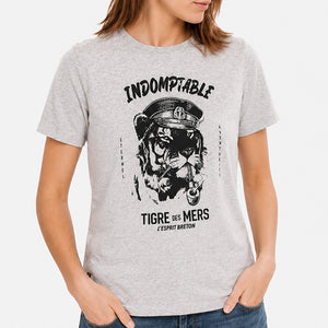 T-shirt Tigre des Mers Gris chiné Femme STERED