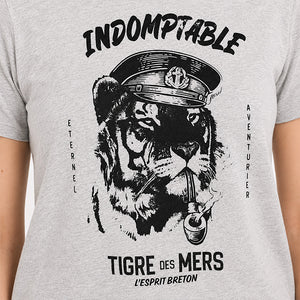 T-shirt Tigre des Mers Gris chiné Femme STERED