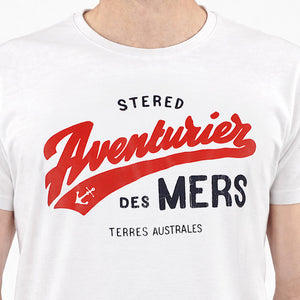 T-shirt Aventurier Terres Australes Blanc