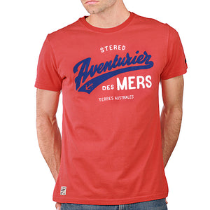 T-shirt Aventurier Terres Australes Rouge