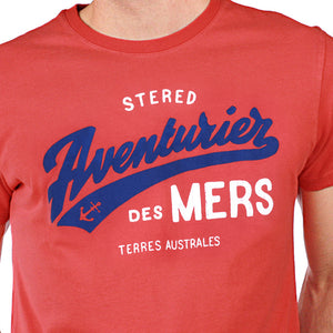 T-shirt Aventurier Terres Australes Rouge