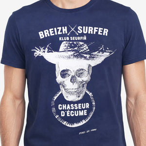 T-shirt Breizh Surfer Bleu Ocean