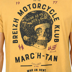 T-shirt Breizh Motorcycle Klub Jaune