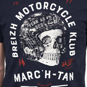 T-shirt Breizh Motorcycle Klub Marine