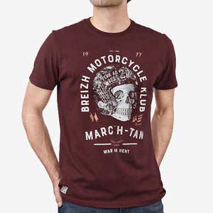 T-shirt Breizh Motorcycle Klub Prune