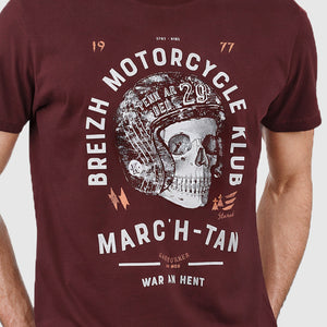 T-shirt Breizh Motorcycle Klub Prune
