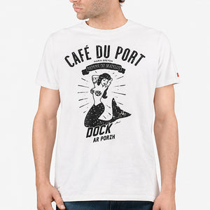 T-shirt Café du Port blanc Homme STERED