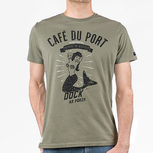 T-shirt Café du Port kaki