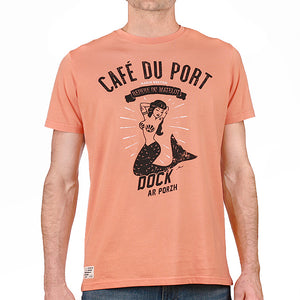 T-shirt Café du Port orange Homme STERED