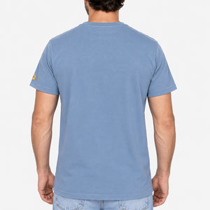 T-shirt Défense sous-marine bleu denim