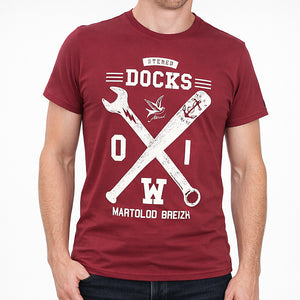 T-shirt Docks Rouge Homme STERED