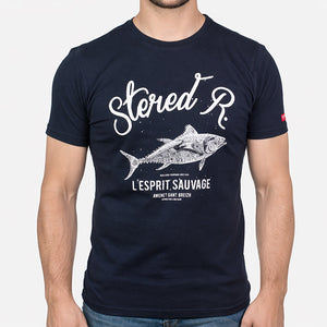 T-shirt STERED R. Marine Homme STERED