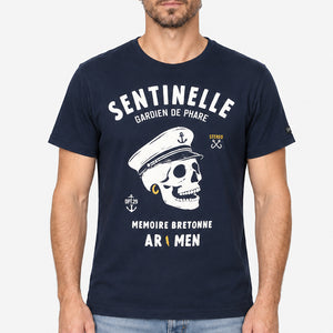T-shirt Sentinelle bleu marine Homme STERED