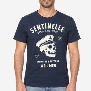 T-shirt Sentinelle bleu marine Homme STERED