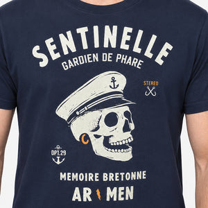 T-shirt Sentinelle bleu marine