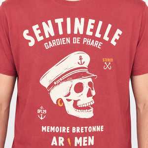 T-shirt Sentinelle rouge brique