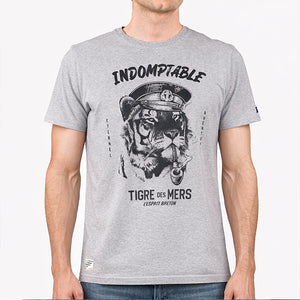 T-shirt Tigre des Mers Gris clair Homme STERED 