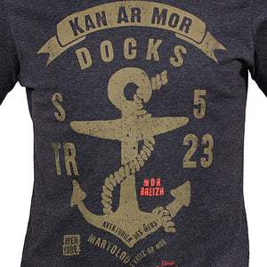 T-shirt Ancre Kan ar Mor anthracite