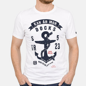 T-shirt Ancre Kan ar Mor blanc Homme STERED