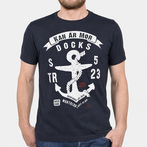 T-shirt Ancre Kan ar Mor marine