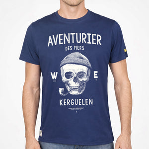 T-shirt Aventurier des Mers bleu ocean homme STERED